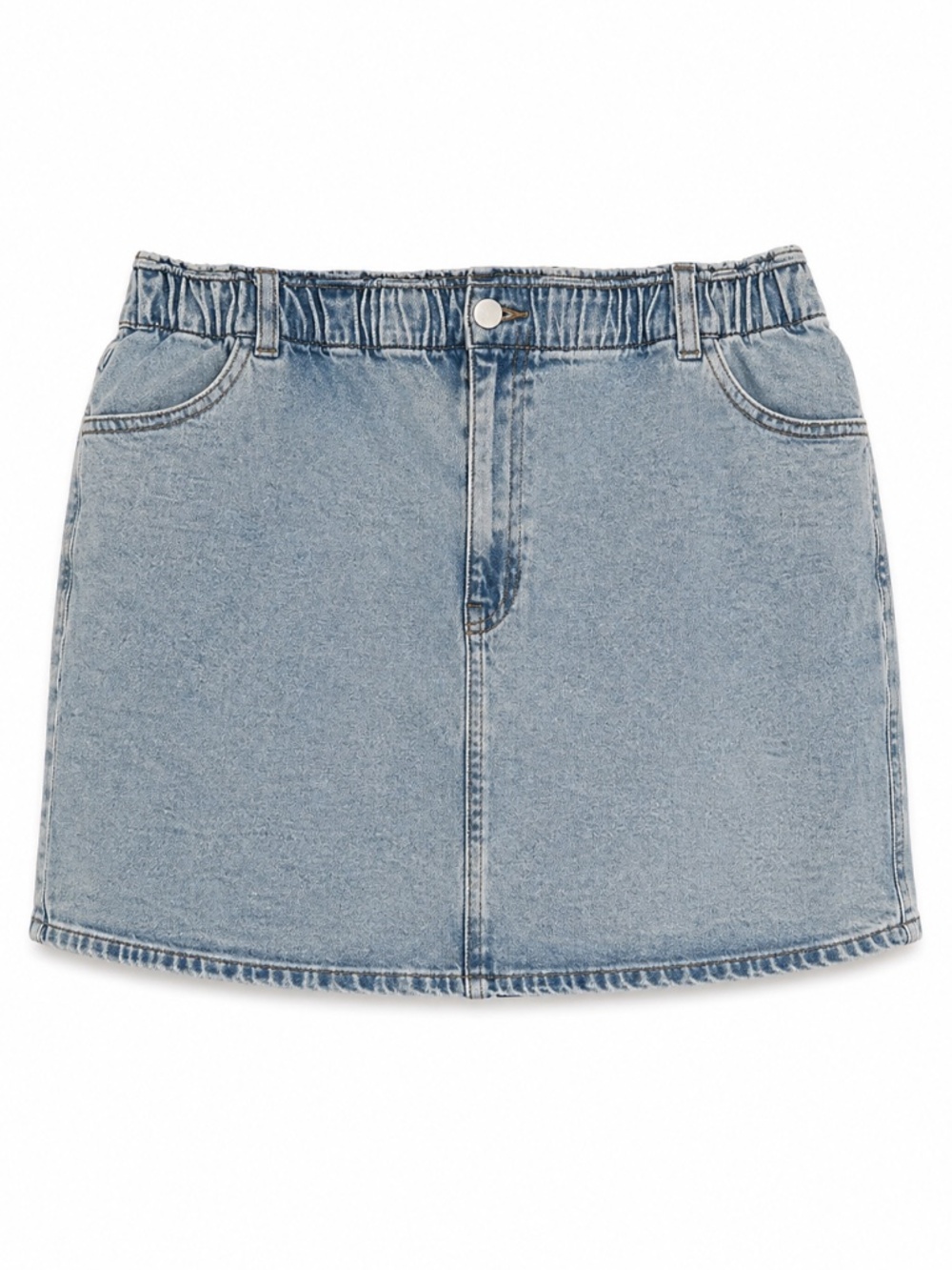 Reitmans Light Blue Denim Mini Skirt